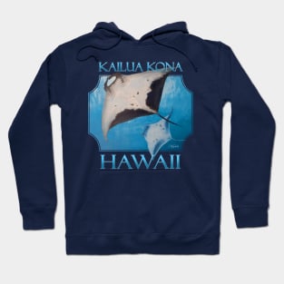 Kailua Kona Hawaii Manta Rays Sea Rays Ocean Hoodie